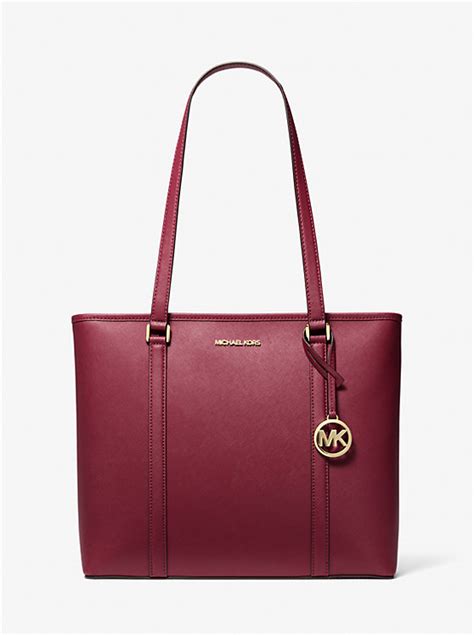 michael kors sady black|Sady Medium Saffiano Leather Tote Bag .